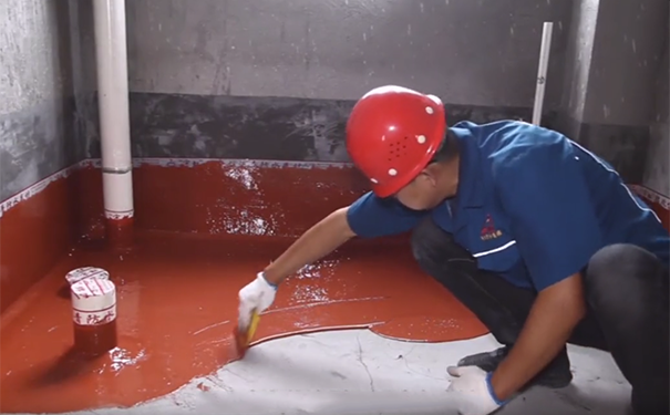 聚氨酯防水涂料第一遍涂刷.png